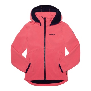 Kurtka softshell Kamik Faye (odporna na wodę, odblaskowa) koralowa dla dziewczynek